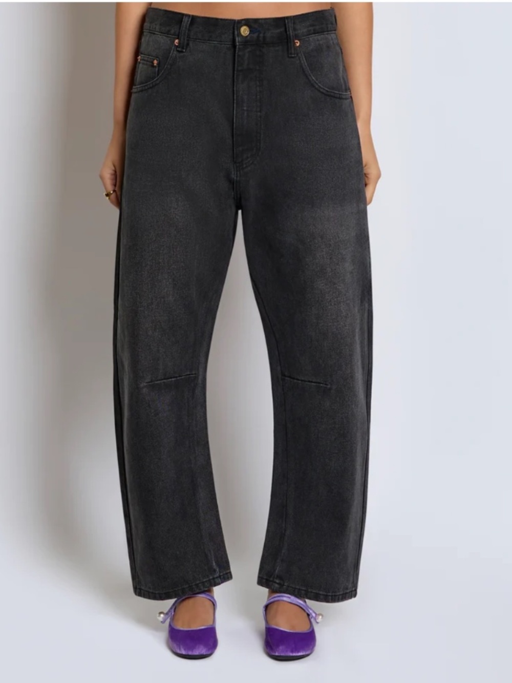 Roucha Domoto Denim in Vintage Black